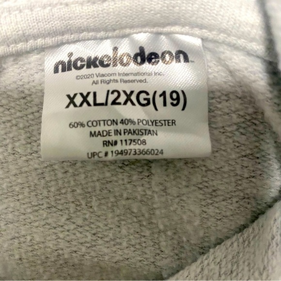 Nickelodeon Hey Arnold Graphic Print Hoodie Unisex XXL Youth Heather Gray EUC - Picture 6 of 8